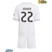 Real Madrid Antonio Rudiger #22 Hjemmedraktsett Barn 2025-26 Kortermet (+ Korte bukser)